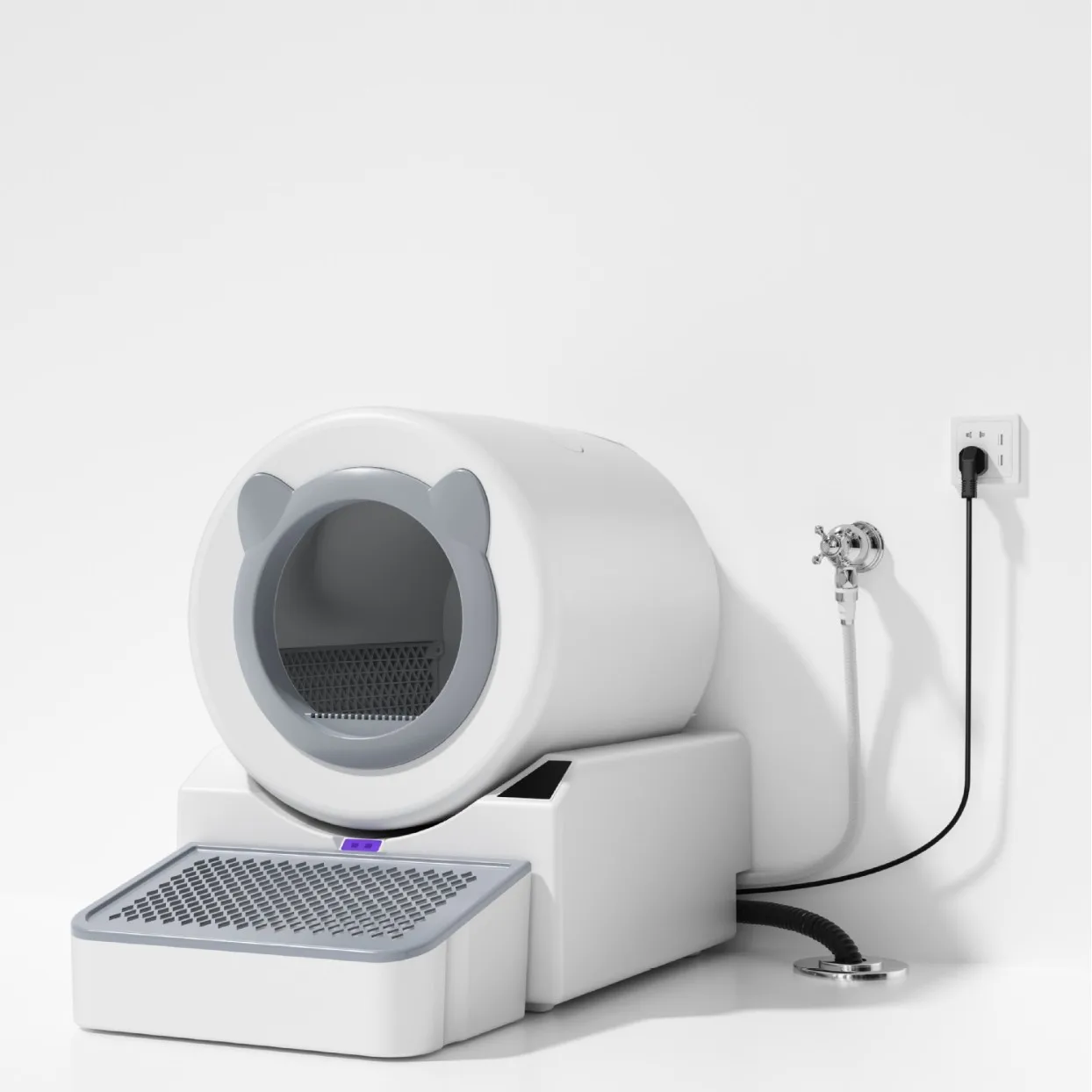 Intelligent Auto-flush Cleaning cat Litter Box Eliminates Bacteria Dual-cycle Fresh air System Frees up Your Hands