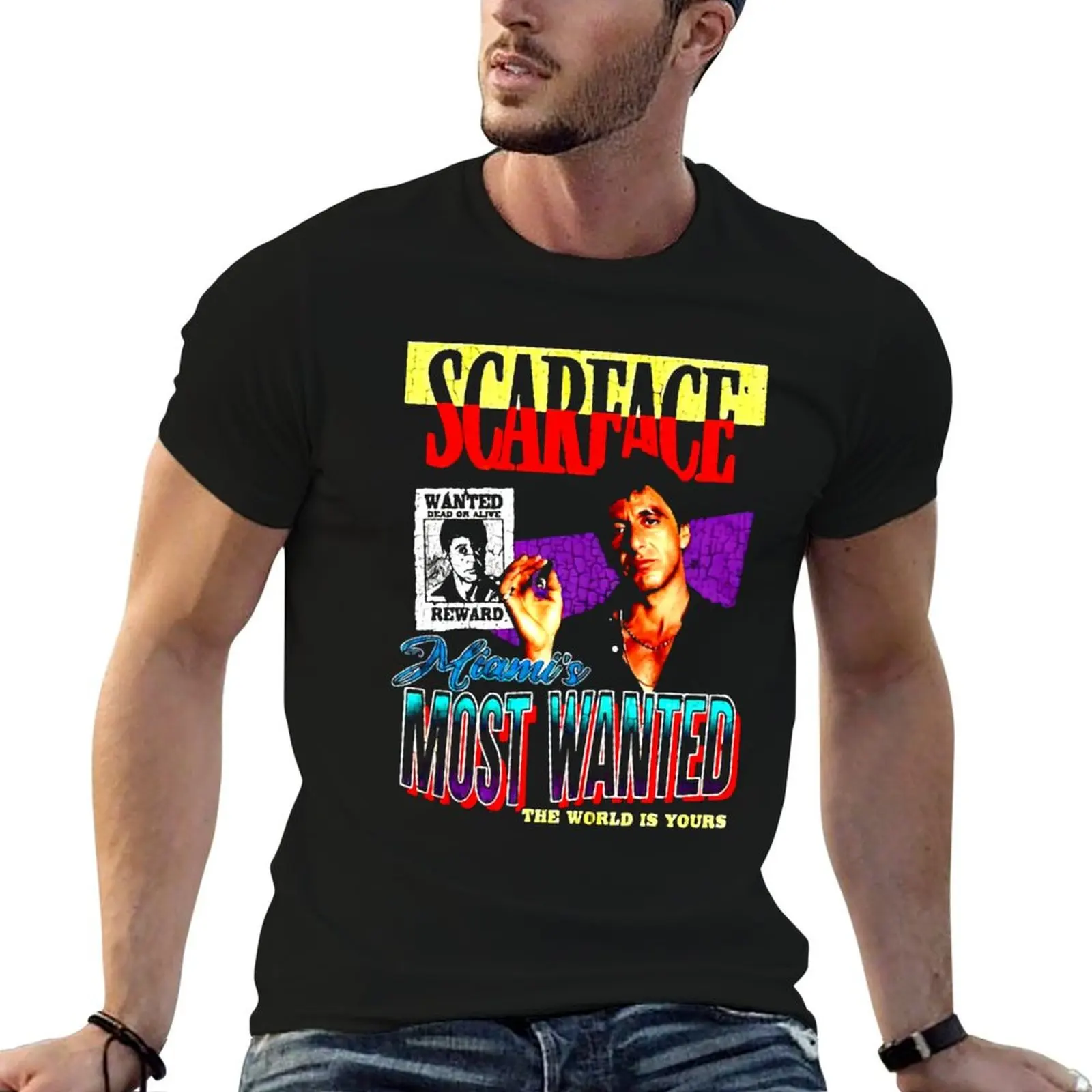 More Then Awesome Scárfáce Miami’s Most Wanted The World Is Yours T-Shirt Holiday Lightweight T-Shirt