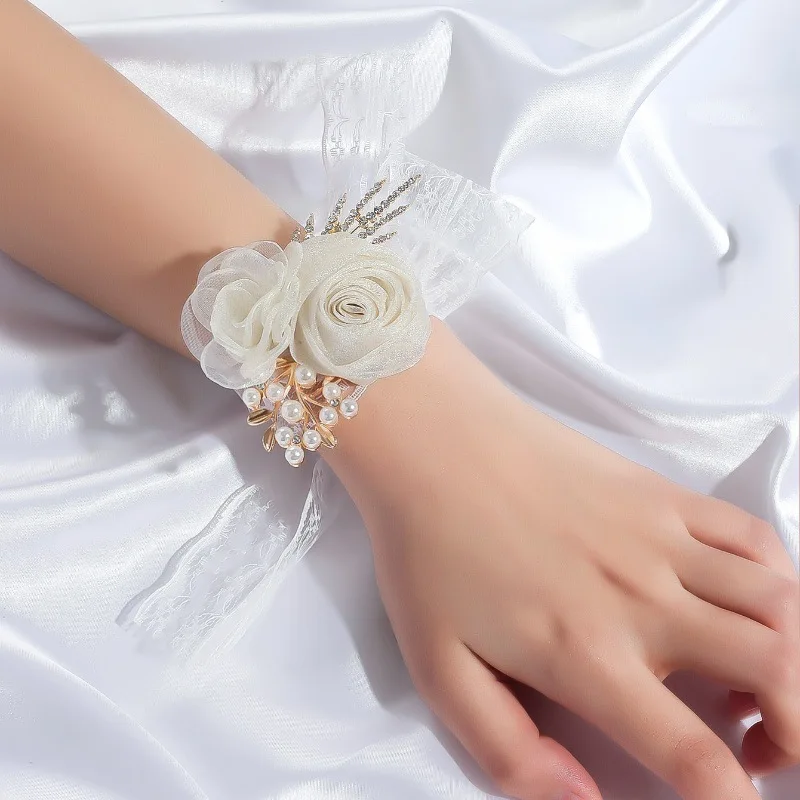 

Royal Boutonniere for Men, Rose Corsage Wrist Prom Set for Women Bridal Bridesmaid, Flower for Wedding Ceremony Anniversary