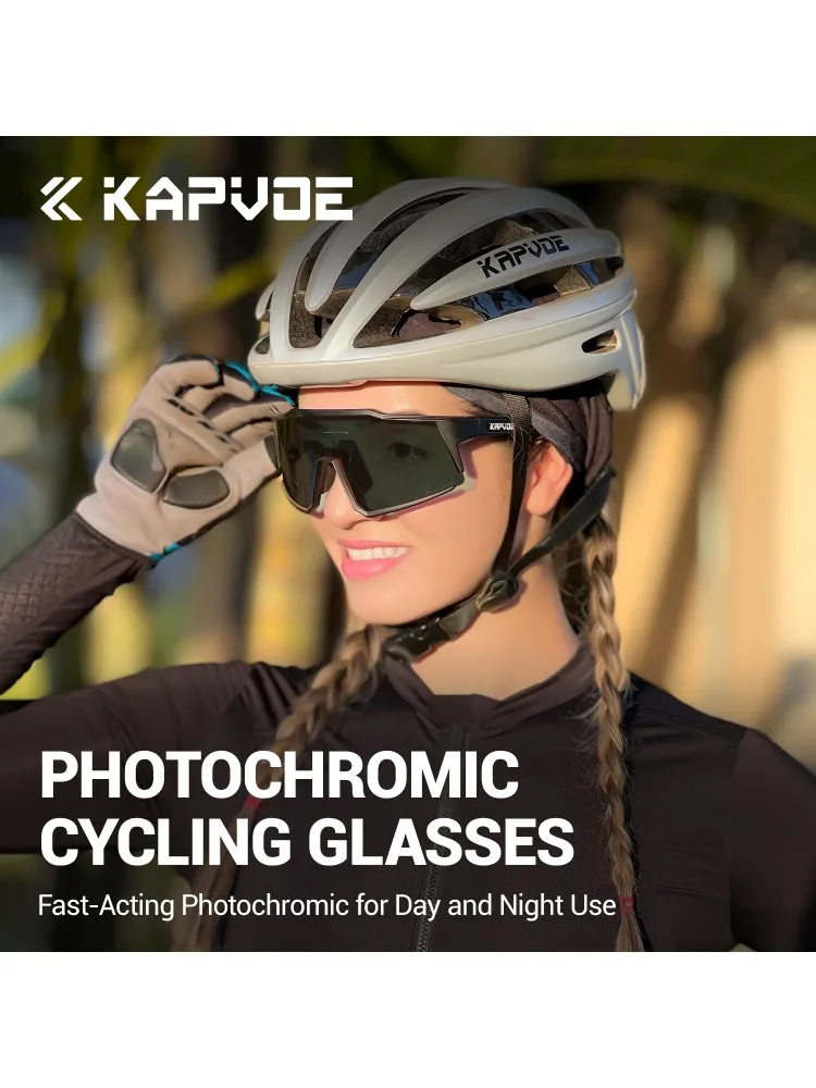 AliExpress kapvoe Kapvoe Photochromic Driving Cycling Sunglasses Men Bicycle Sports Leisure Outdoor Road Glasses UV400 Women Riding Goggles New