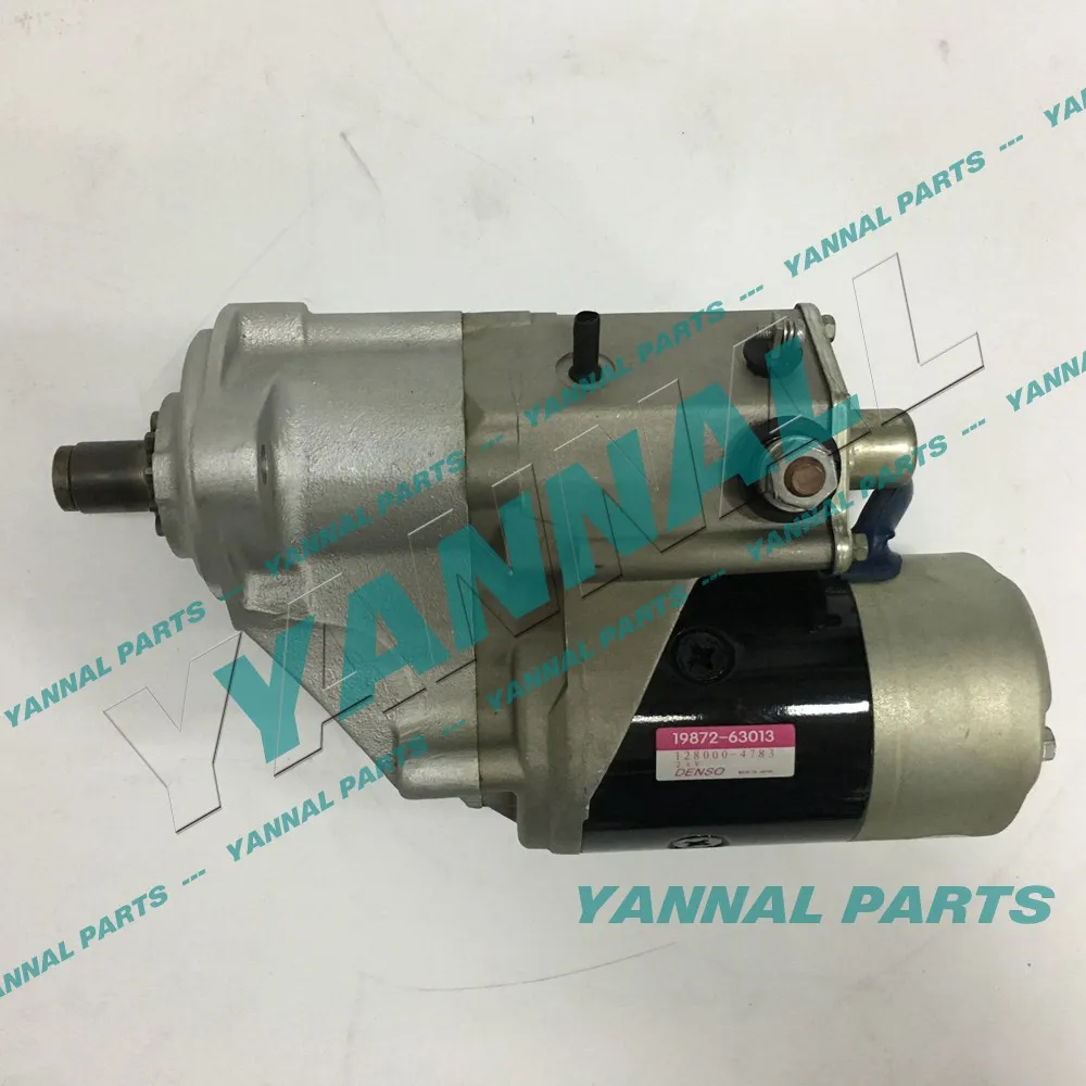 

High quality 19872-63013 Starter Motor For Kubota V2403 C2.4 Excavator Engine Parts