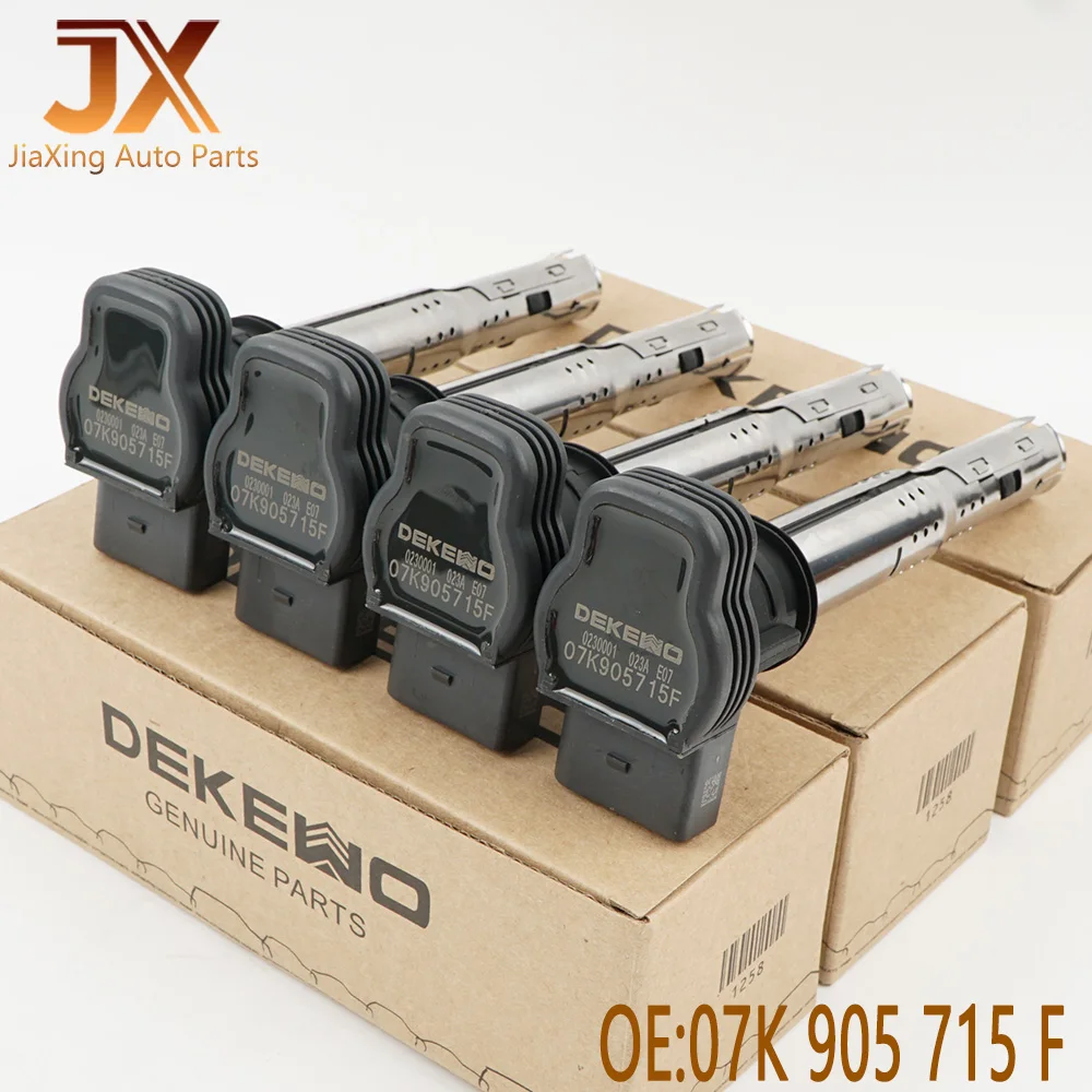 

4 шт./катушка зажигания 07K905715G 07K905715E 07K905715F 06F905115F для Audi A4 A6 Q5 A5 Q3 Q7 A7 R8 VW TT Passat Golf Tiguan
