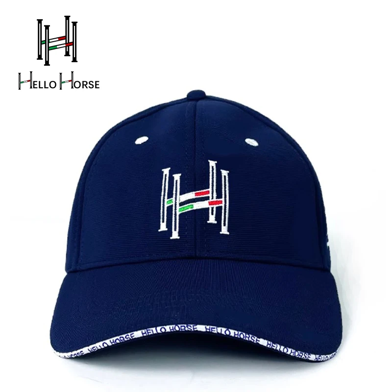 Кепка Hello Horse для верховой езды, профессиональная кепка с вышивкой, унисекс, мягкий верх, универсальная бейсболка для верховой езды