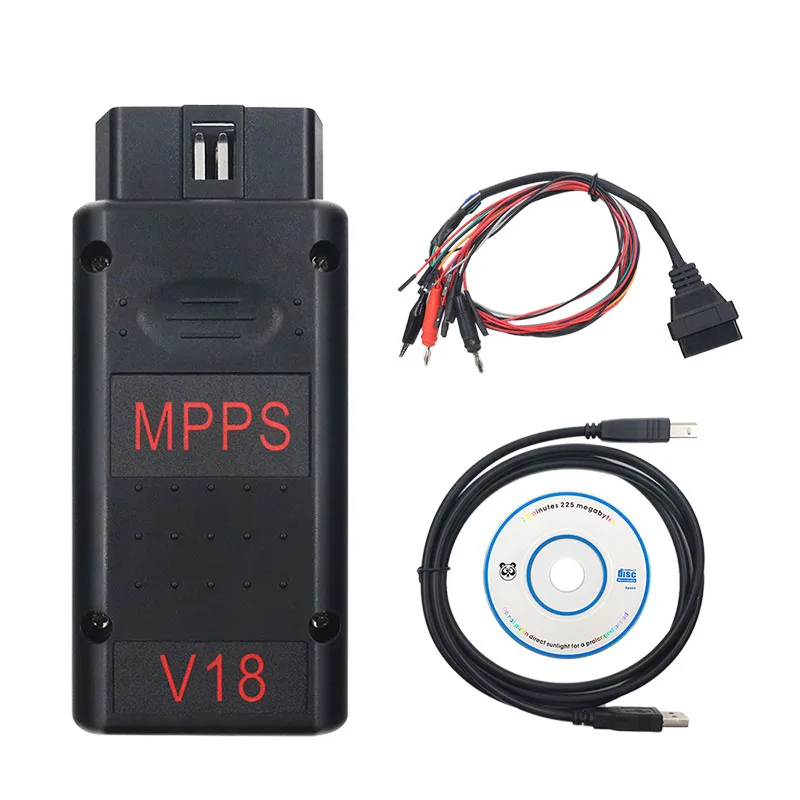 Outil de Diagnostic de Puce Complète avec Câble Tricore OBD2 ECU, Dernière Version de Déverrouillage MPPS V21, Utilisation à Vie, Régule PS V18