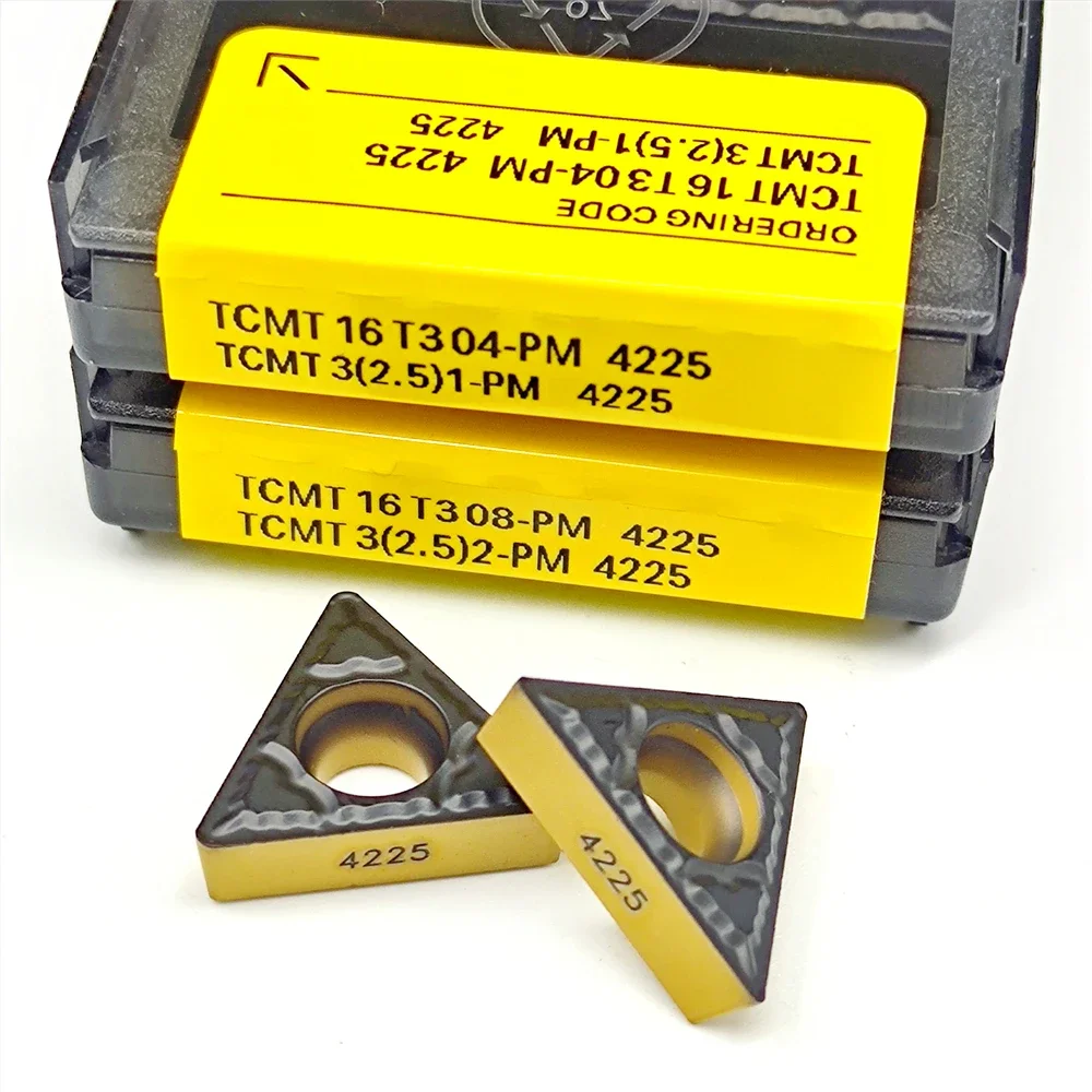 외부 터닝 카바이드 인서트 하이 퀄리티 선반 커터 도구, TCMT16T308 TCMT16T304 PM4225, TCMT 16T304 16T308 PM 4225 인서트