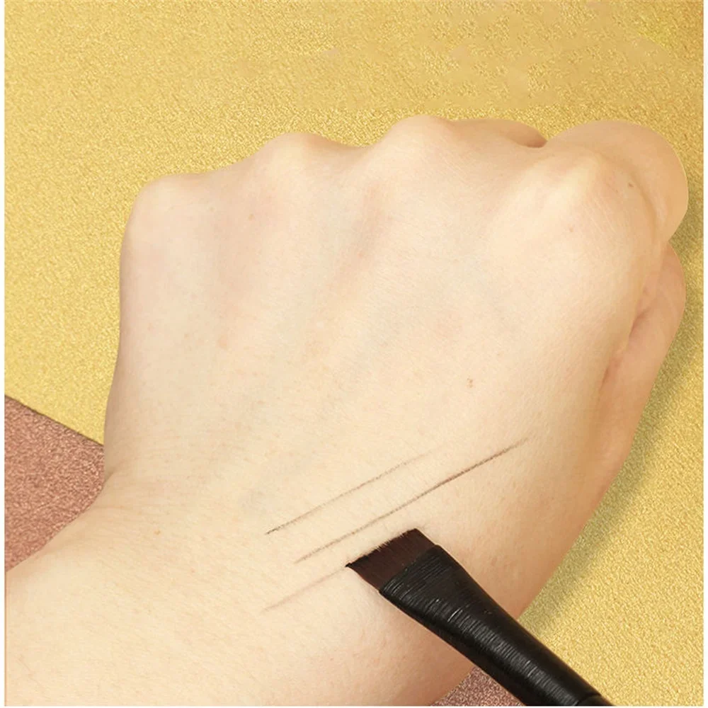 2 قطعة فرشاة كحل السائل رقيقة جدا غرامة زاوية مائلة شقة رئيس الحاجب فرشاة عالية الجودة صغيرة بزاوية الحاجب اينر فرشاة
