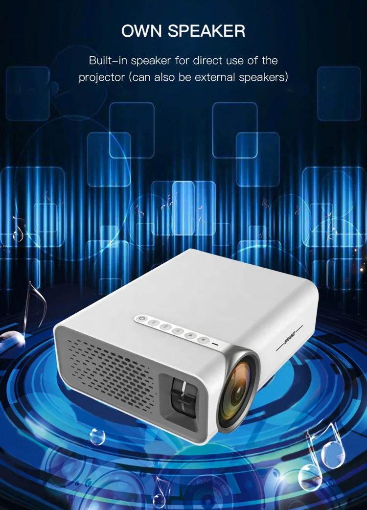 LED Telephone Portable Avec USB Home HD 480P System Cinema Film LCD Projector
