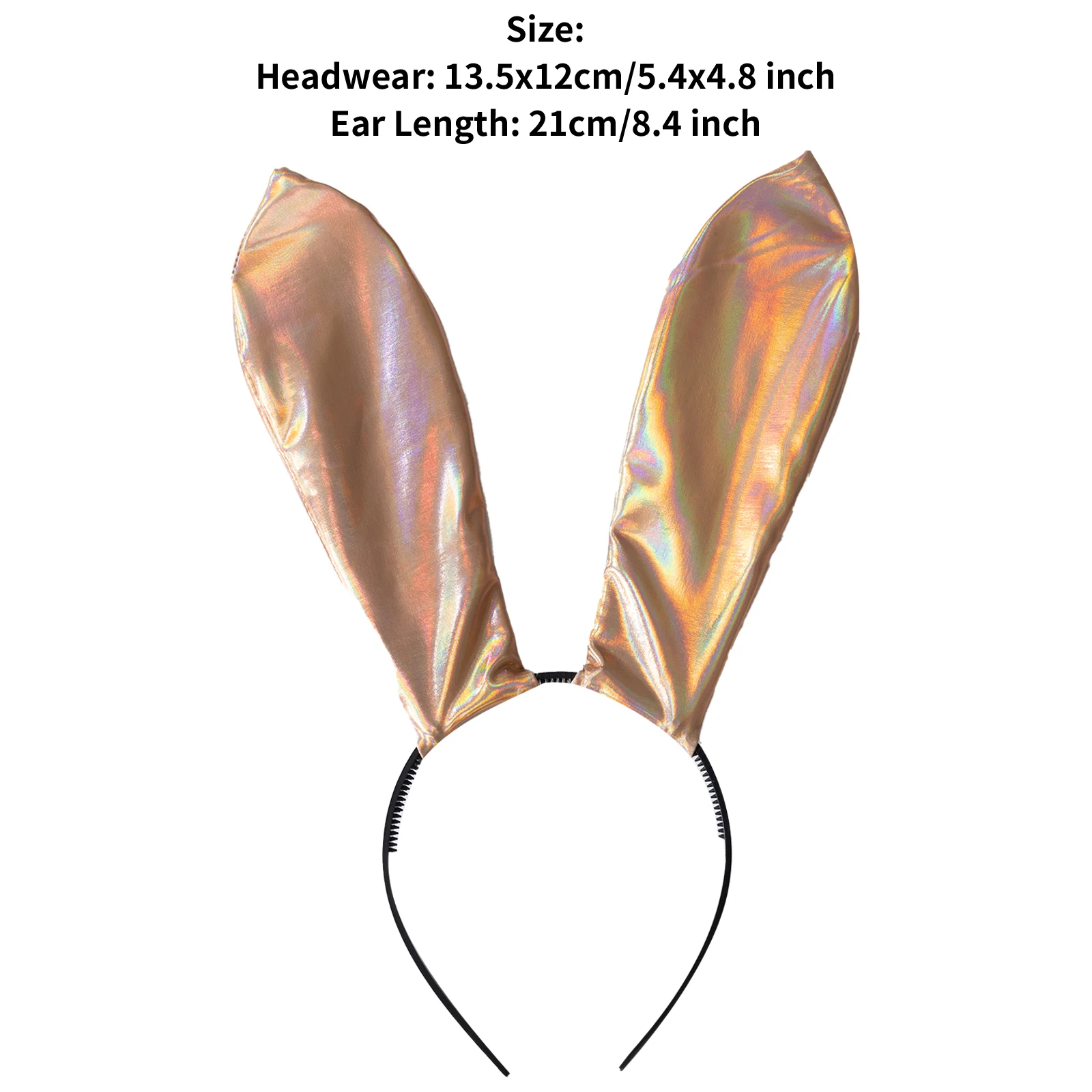 Vêtements de sauna pour fête d'Halloween, oreilles de lapin brillantes, bande de sauna flexible, équipement de sauna lapin, Fascinateur pour thème anime, cosplay, accessoires de boîte de nuit
