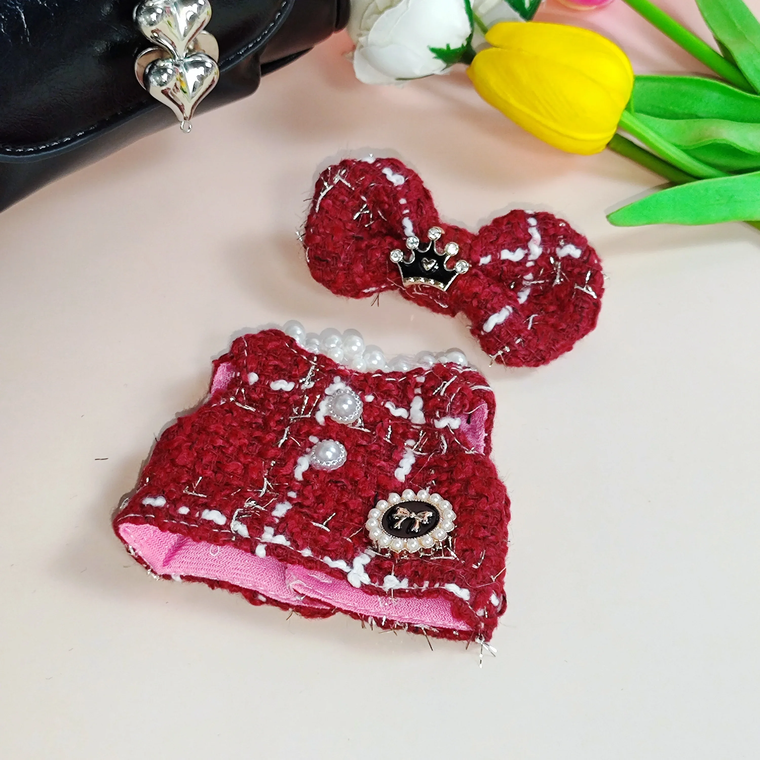 

Clothes for Labubu Gen 1 & 2 Keychain Clothing Charm - Huanggang Elegance Set