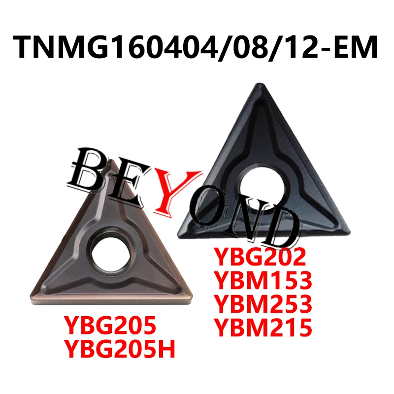 TNMG160404-EM YBG205 YBG202 TNMG160408-EM YBM153 TNMG160412-EM YBM253 100% Original Carbide Inserts TNMG160404 CNC Turning Tools