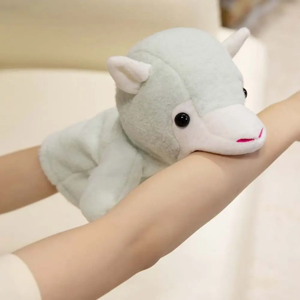 

Grassland Animal 25cm Goat Sheep Puppets Cute Storytelling Stuffed Hand Soft Cartoon Stuffed Animal Game Props
