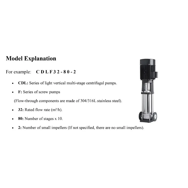 Vertical Centrifugal Water Pump Clean Water Circulation & Boiler Feed Inline Fire Fighting & Water Pumps