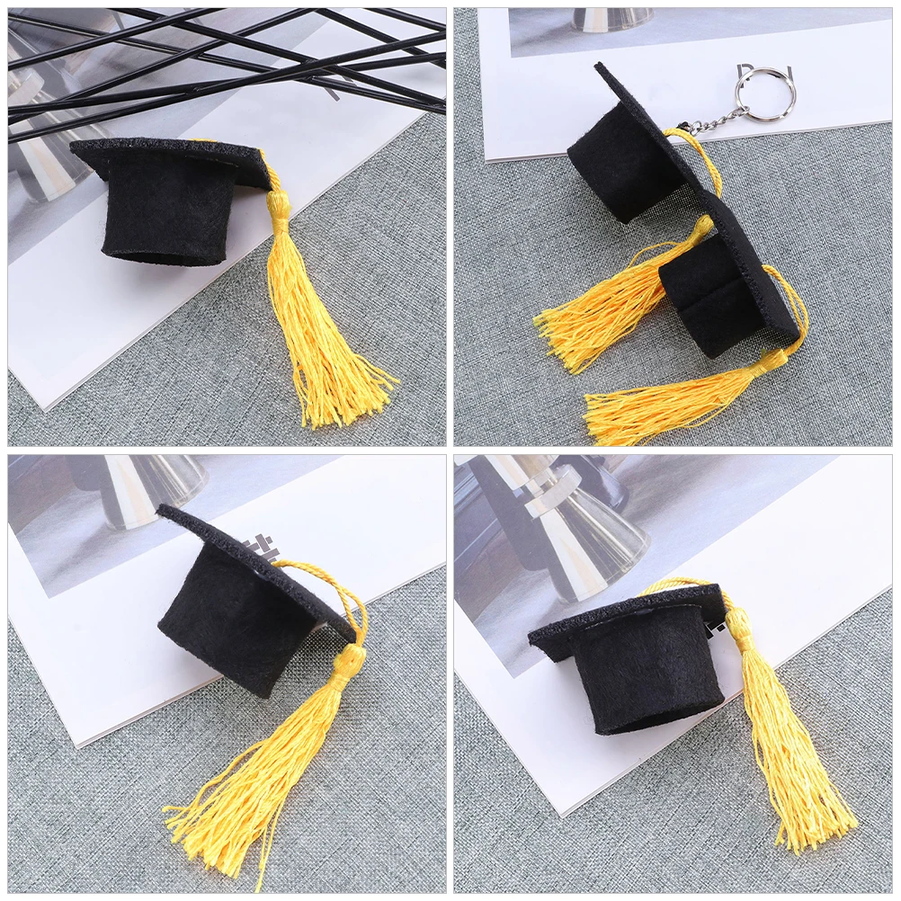 

12 Pcs Doctor Hat Decoration Grad Cap Decorations Caps Graduation Non-woven Fabric Graduate