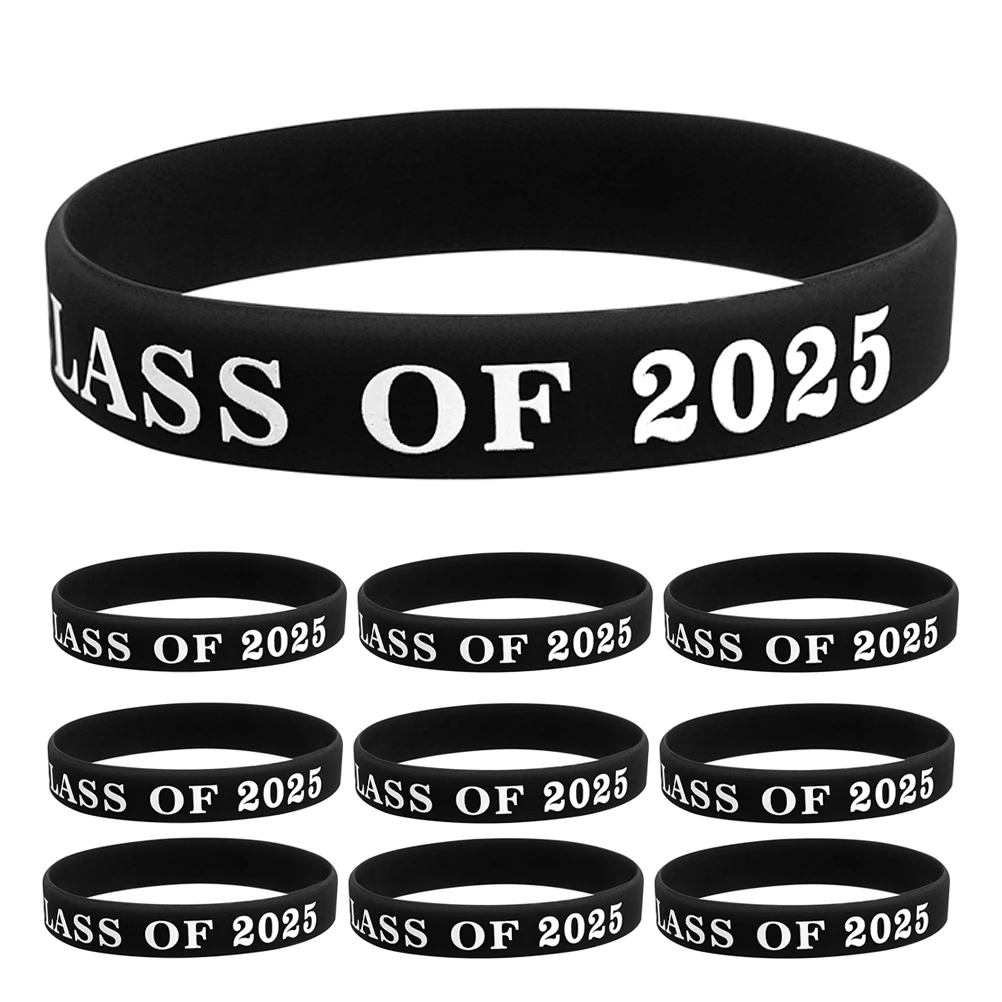 

20 Pcs Graduation Bracelet Prom Wristbands Grade Accessories Silica Congrats Celebrating Bracelets