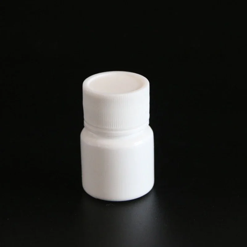 10PCS 15ml/20ml/30ml/60ml/100ml Plastic PE White Empty Seal Bottles Solid Powder Medicine Pill Vials Reagent Packing Containers