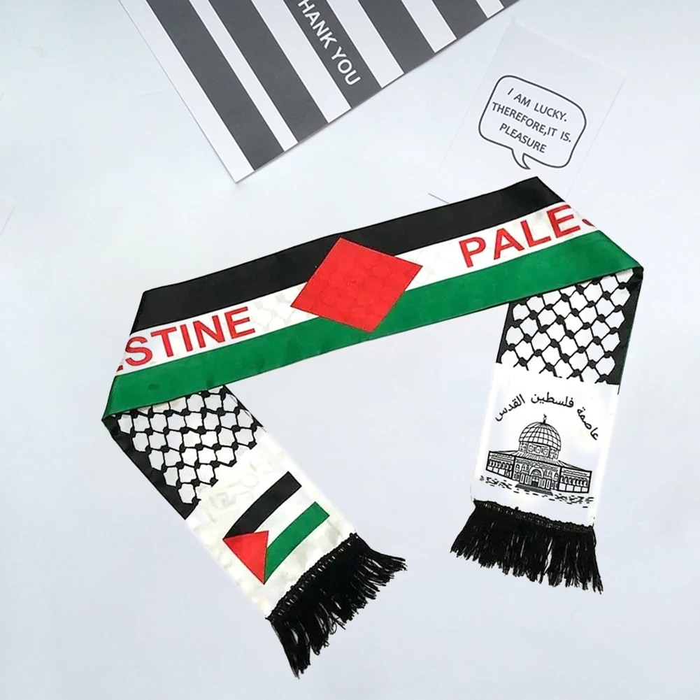 1-30Pcs Women\'s Scarf Palestine Flag Scarf Double Side Soft Skin Friendly Comfortable Scarf 2023 Winter Warm Scarf Men Sacrfs