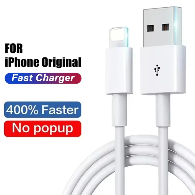 Câble USB de charge rapide d'origine PD 35W pour iPhone 14 8 7 Plus 13 12 11 Pro XS Max XR X USB C câble de chargeur rapide 1m 1.5m 2m