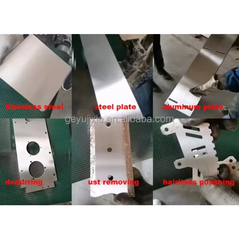 

150 Mm Wide Sheet Metal Polisher Stainless Metal Parts Deburring Machine Stainless Steel Plate Hairline Metal Polishing Machine