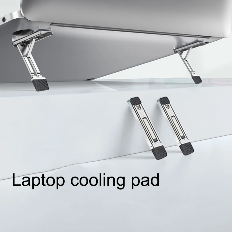 Laptop Stand for Desk Adjustable Laptop Risers Foldable Portable Laptop Holder Ventilated Cooling Notebook Computer Stand