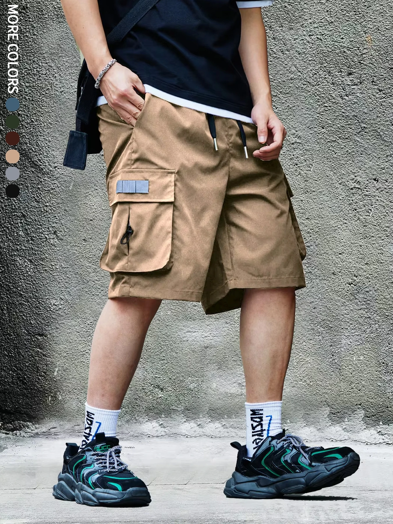 Men\'s Cargo Shorts, Outdoor, Travel, Casual Sports, Large Pockets, Durable and Comfortable Fabrics, Thin Shorts for Outings 17