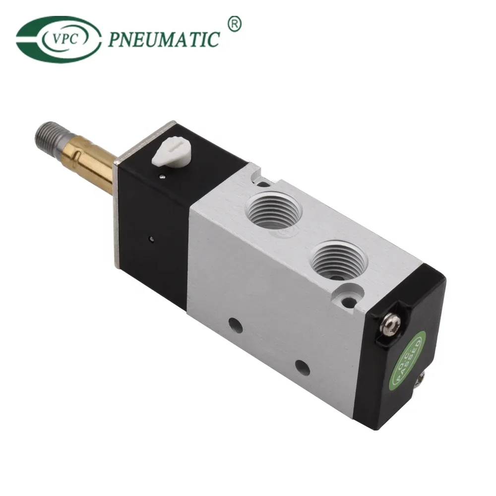 4V210-08 Electrical Pneumatic Air Solenoid Valve DC 12V 24V AC 220V 5/2 Way Solenoid Valve