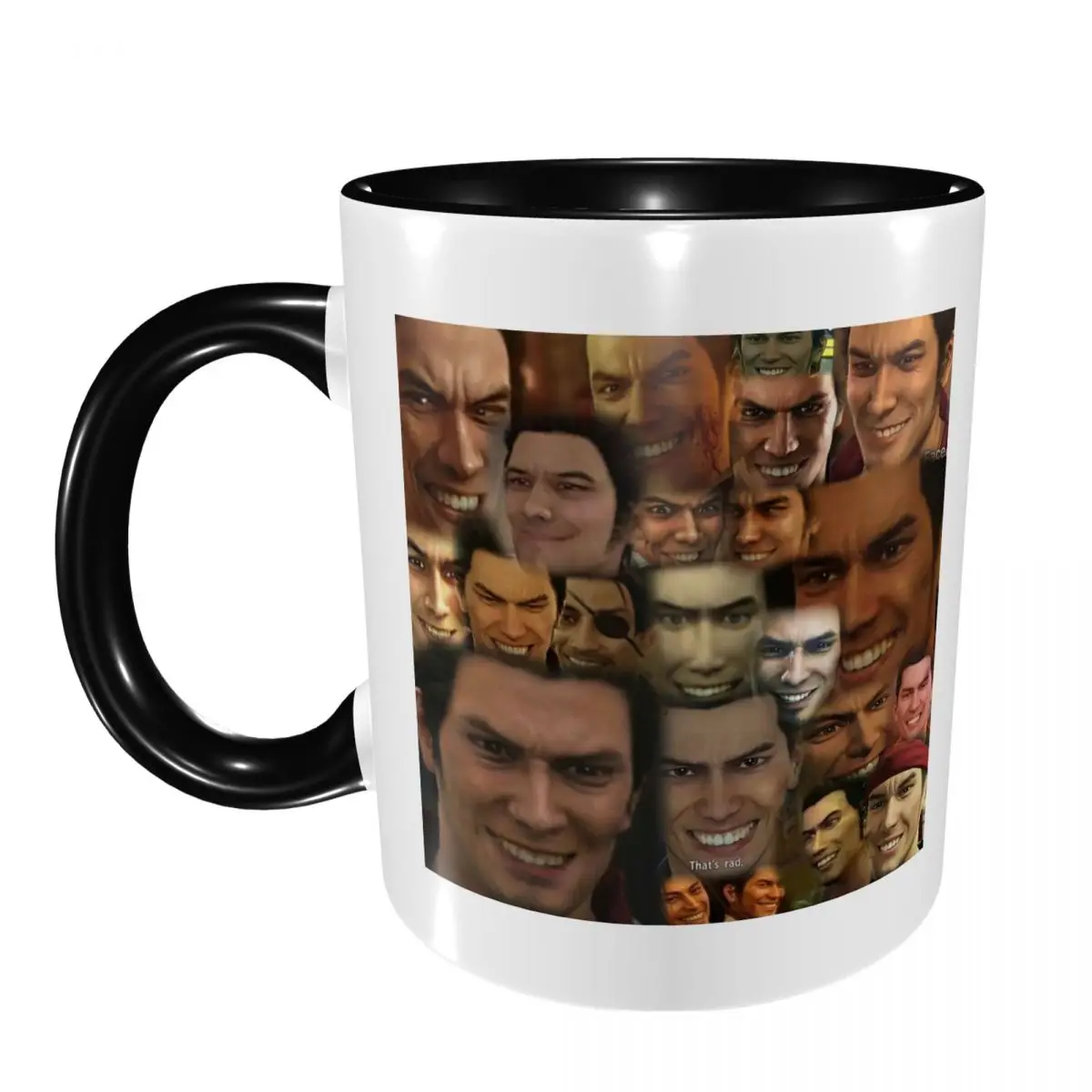 

Happy Kazuma Kiryu Mug Funny Ceramic Coffee Cups Tea Mugs Milk Cup Drinkware Gifts for Woman Man