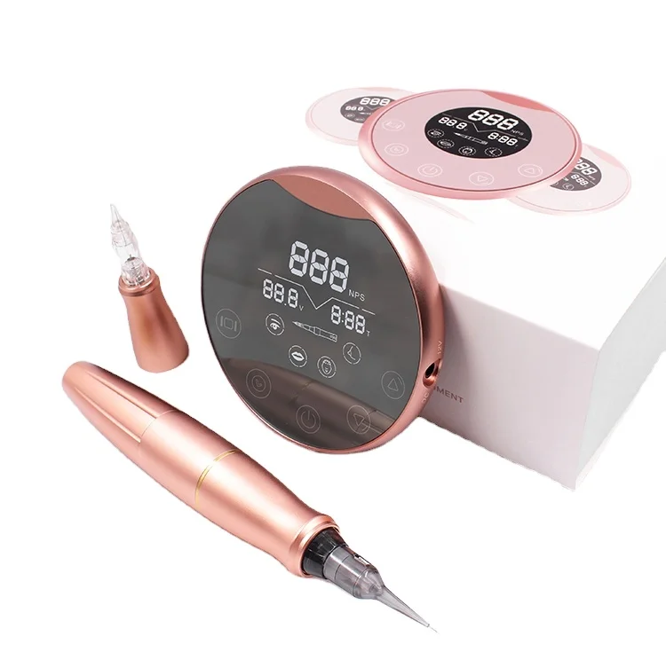 Machine à tatouer numérique professionnelle Dermografo Biomaser P90, Kit complet de maquillage Permanent