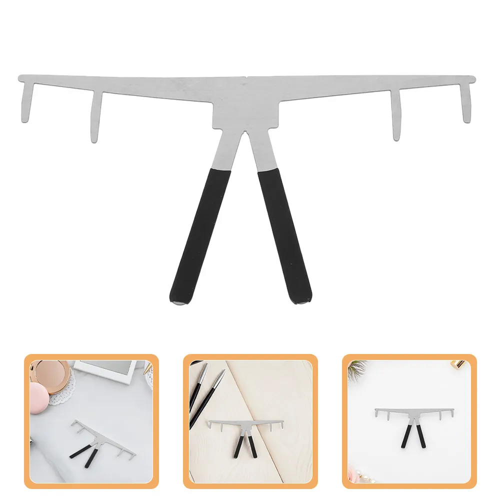 2Pcs Precision Eyebrow Measuring Tool Stainless Steel Eyebrow Stencil Ruler for Shape and Measure Stencil Symmetrical Brow