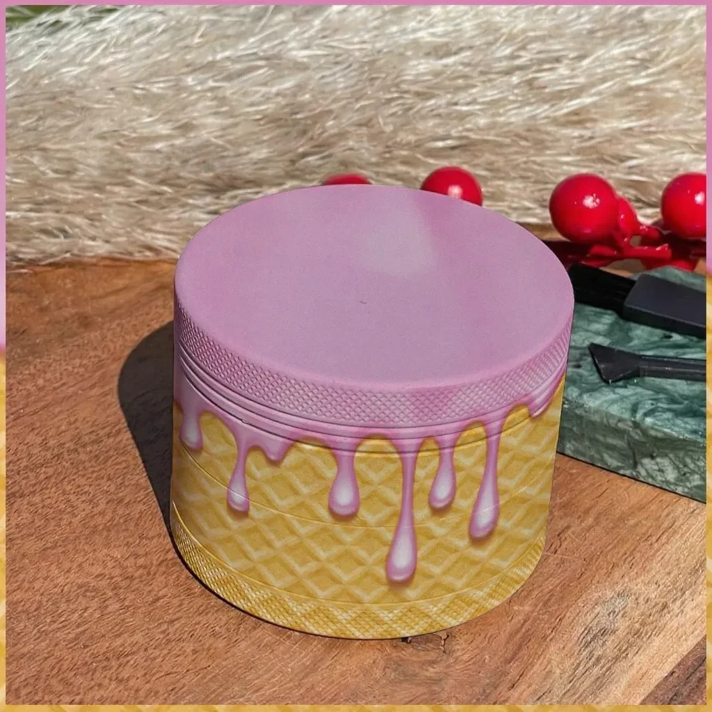 2 بوصة/50 مللي متر الآيس كريم المعادن عشب طاحونة التدخين الملحقات #3