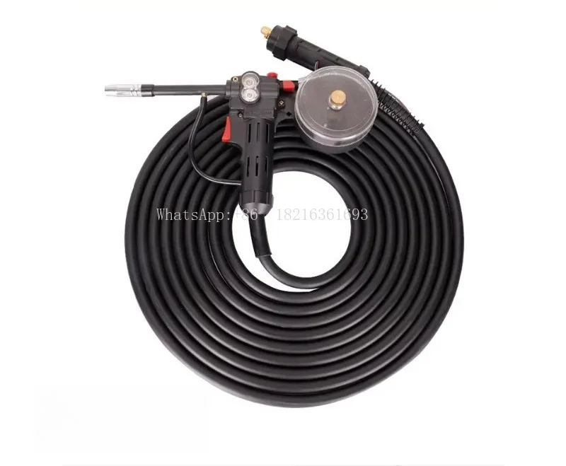 Limited Offer 5meter Euro Type Wire-drawing Gun Push Pull Spool Guns 24V Mig Torch 200A Mig Spool Gun For Welding Aluminum