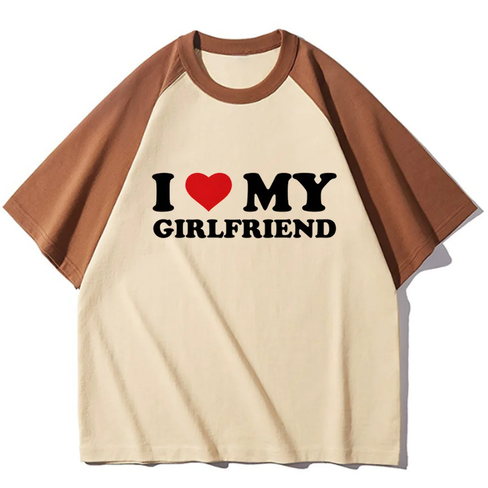 i Love My Boyfriend i Love My Girlfriend tshirt teen Pop Culture 80s 2000s Vintage top tees Punk harajuku Psychedelic 2000s