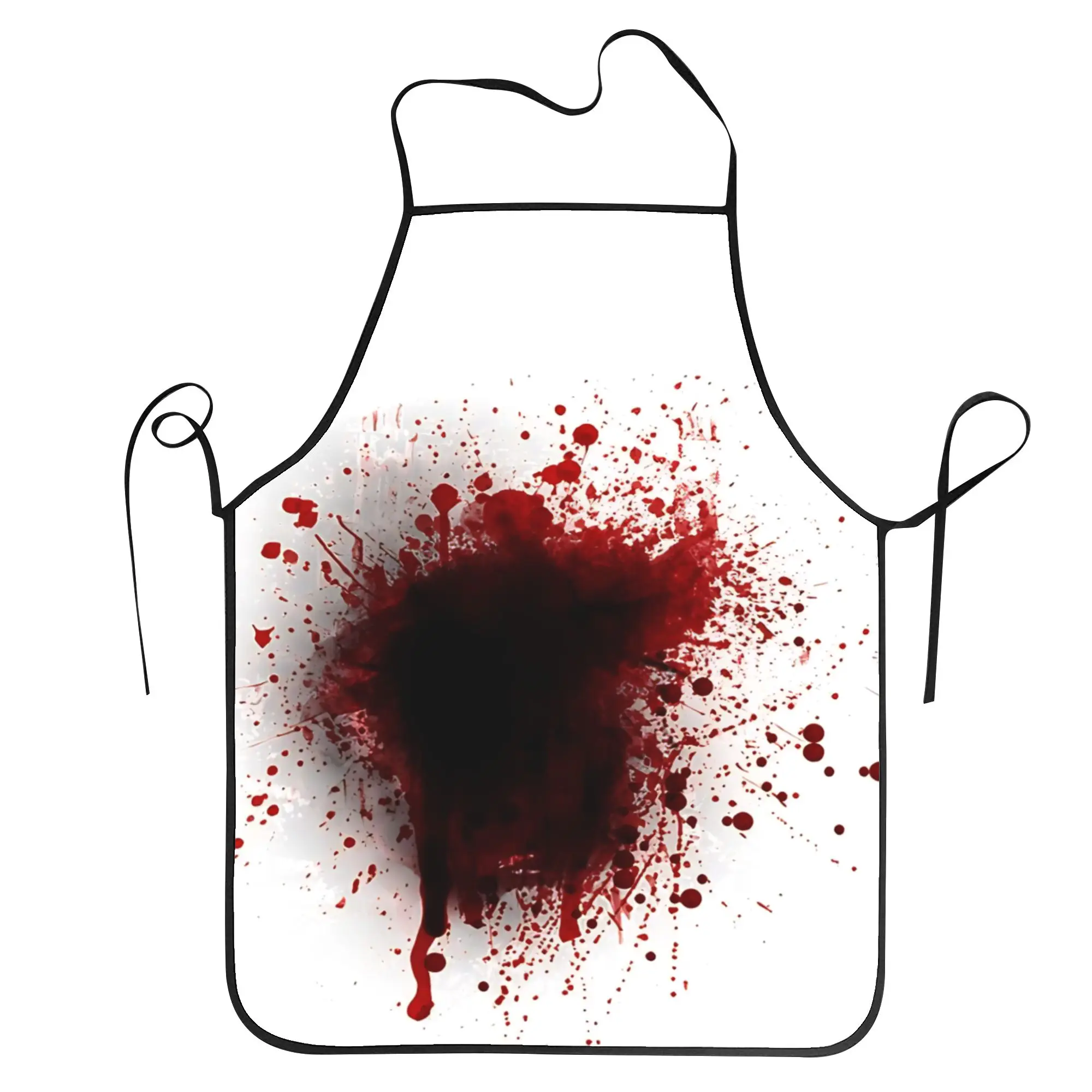 Blood Splatter Blood Stain Apron  Fashionable Cleaning Kitchen Accessories Restraunt Manicure Aprons without Pocket