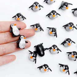 Mini Resin Penguin Miniatures, Cute Animals Figurines for Fairy Garden, Micro Landscape DIY Craft, Home Decoration, 5/10Pcs
