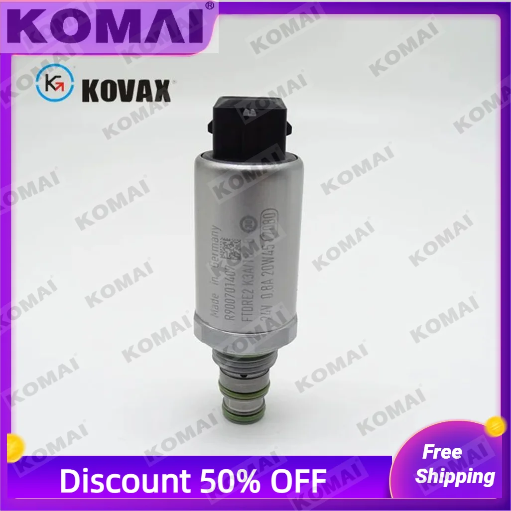 

R900701407 24V Sany XCMG rotary excavator solenoid valve excavator hydraulic pump proportional solenoid valve