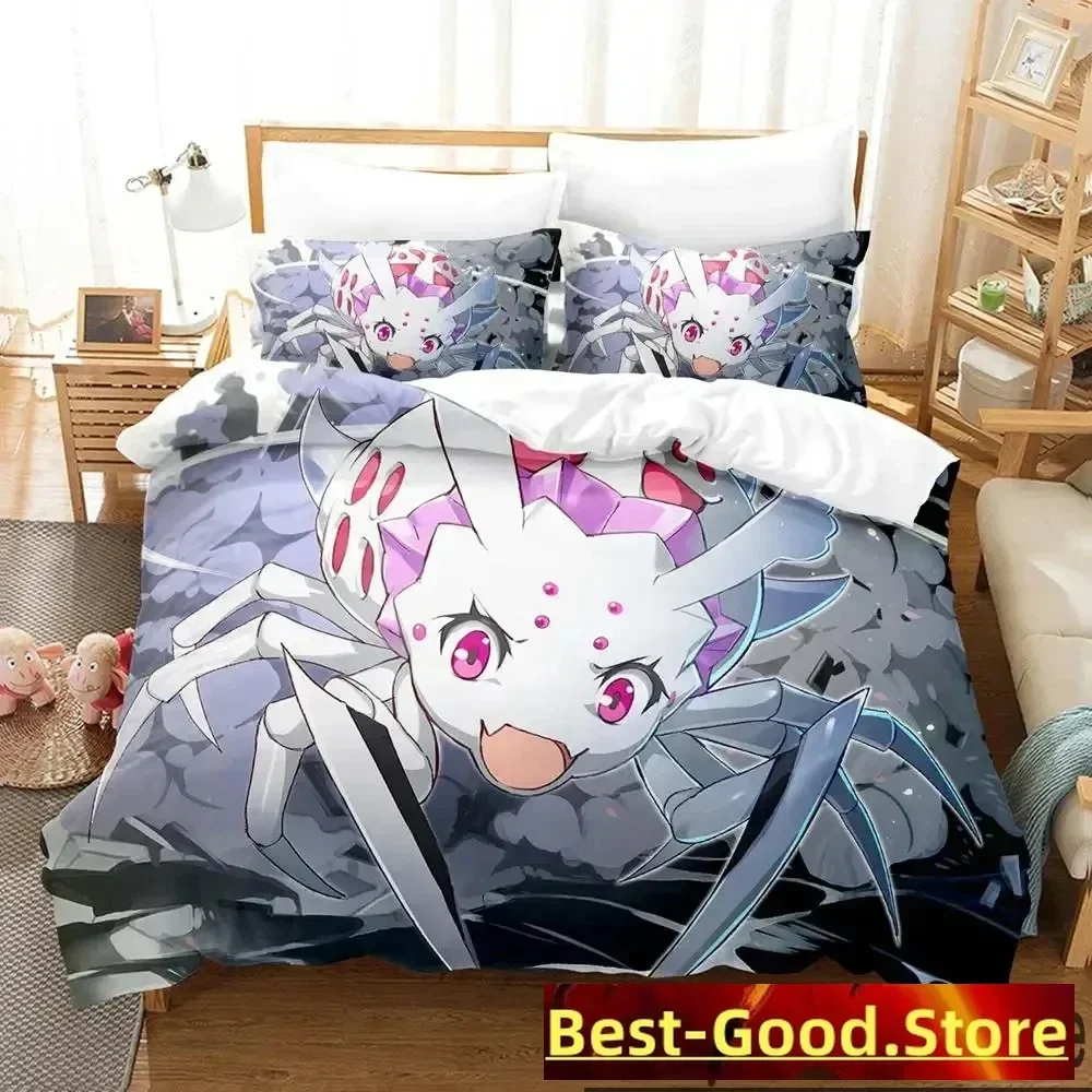 

Anime Kumoko So I'm a Spider So What Bedding Set Duvet Cover Bed Set Quilt Cover Pillowcase Comforter king Queen Size Boys Adult