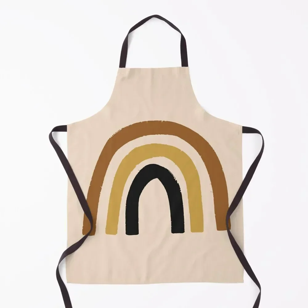 

Boho Rainbow on Bohemian Background Apron Korean Women's Home Clothes Kitchen Items men Apron