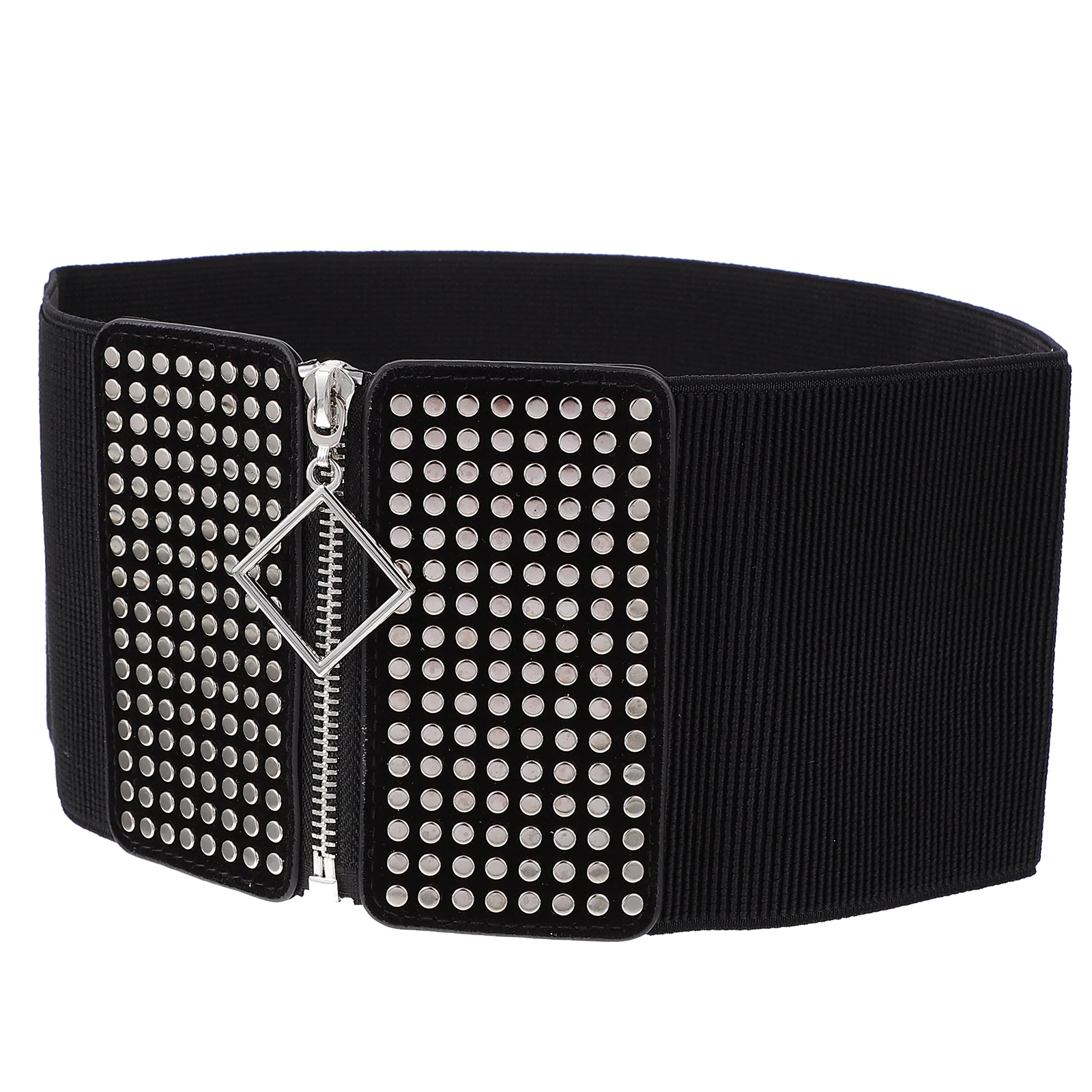 

Rivets Wide Waist Cincher PU Alloy Corset Elastic Durable Fashion naments Match Style Women Slimming Body Shaper Trainers Golf