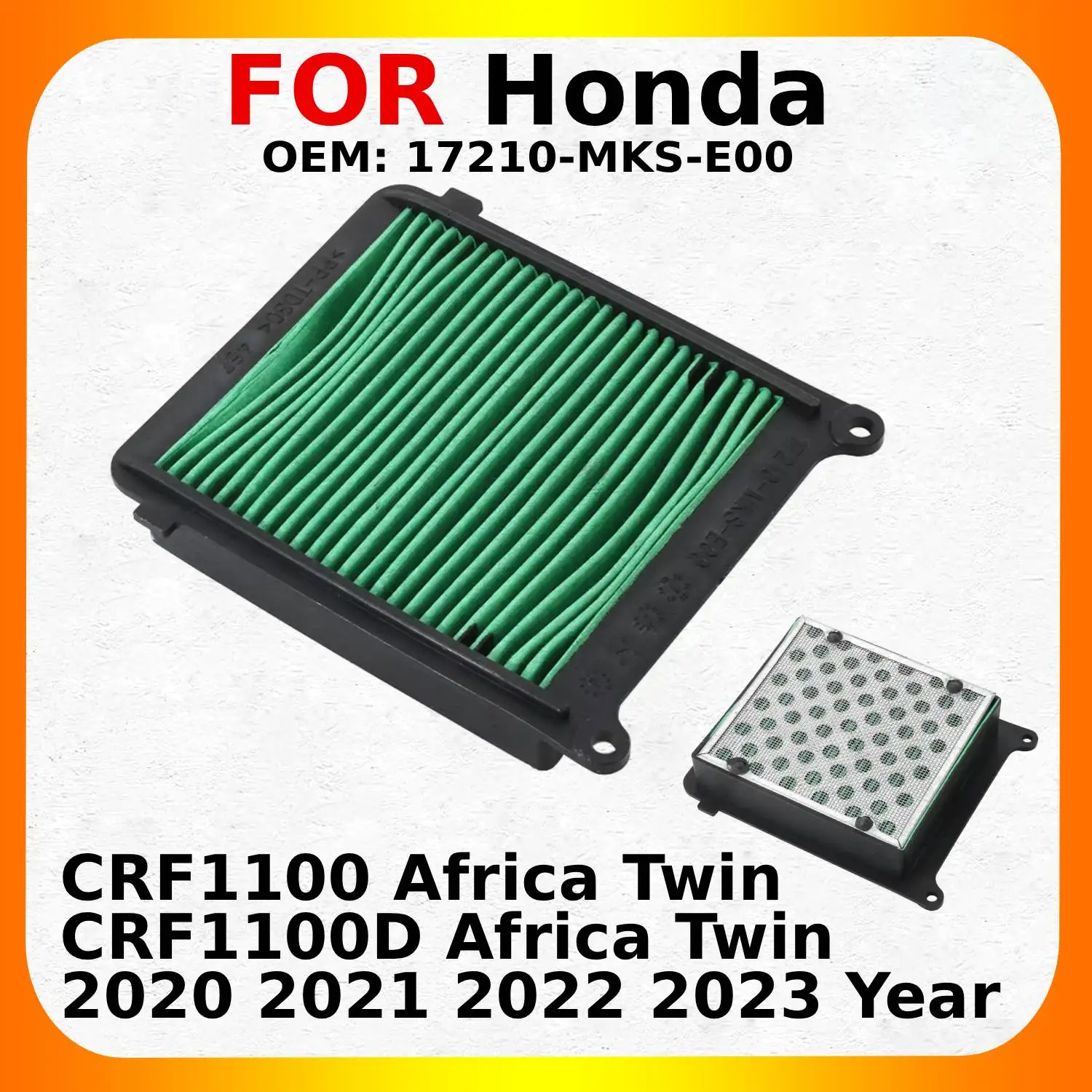 

Motorcycle Air Filter Intake Cleaner System Parts For Honda CRF1100 CRF1100D Africa Twin 2020 2021 2022 2023 OEM: 17210-MKS-E00