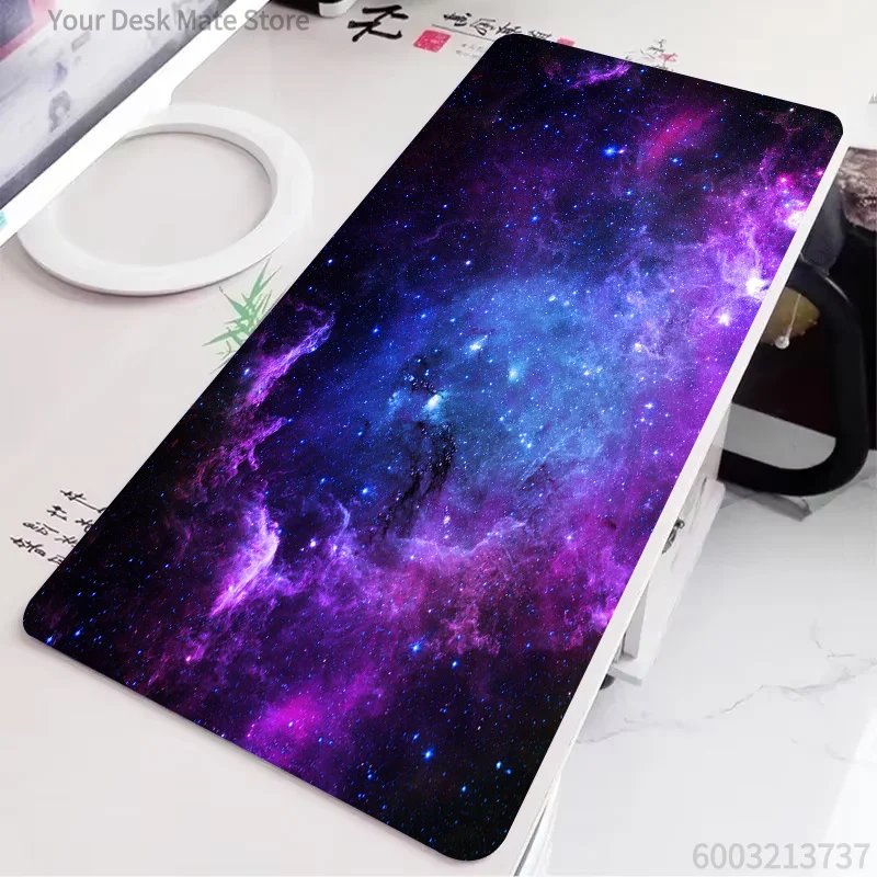 Starry galaxy Mouse Pad  Large Computer Office Game Table Mats - Rubber Anti-slip  Gaming Keyboard Mousepads Long Desk Mat
