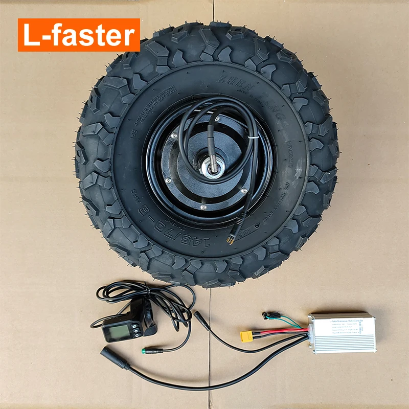 

L-FASTER 350 Вт 14,5-дюймовый бесщеточный мотор-концентратор с ЖК-дисплеем, комплект контроллера для электрической тачки, ручная тележка