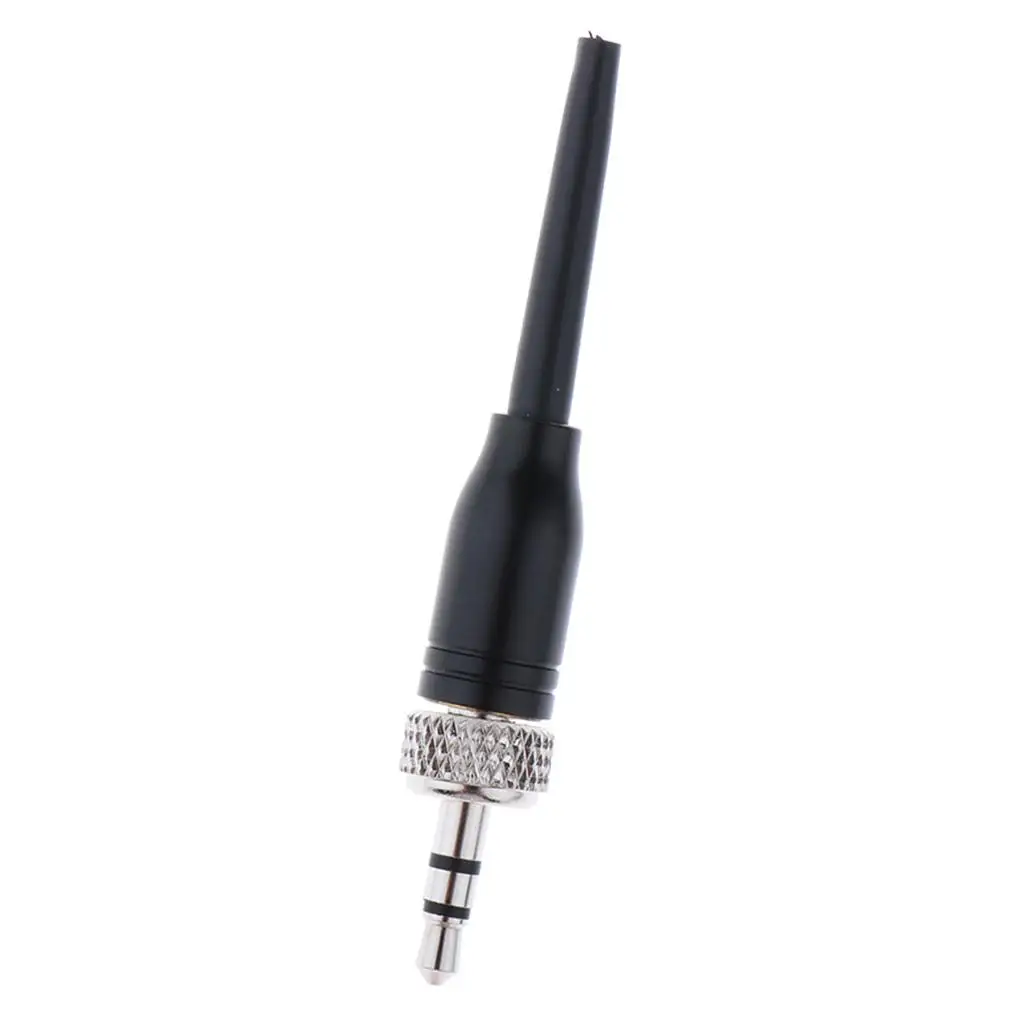 

1x 3.5mm Lock Stereo Plug DIY Connector for Microphone Black