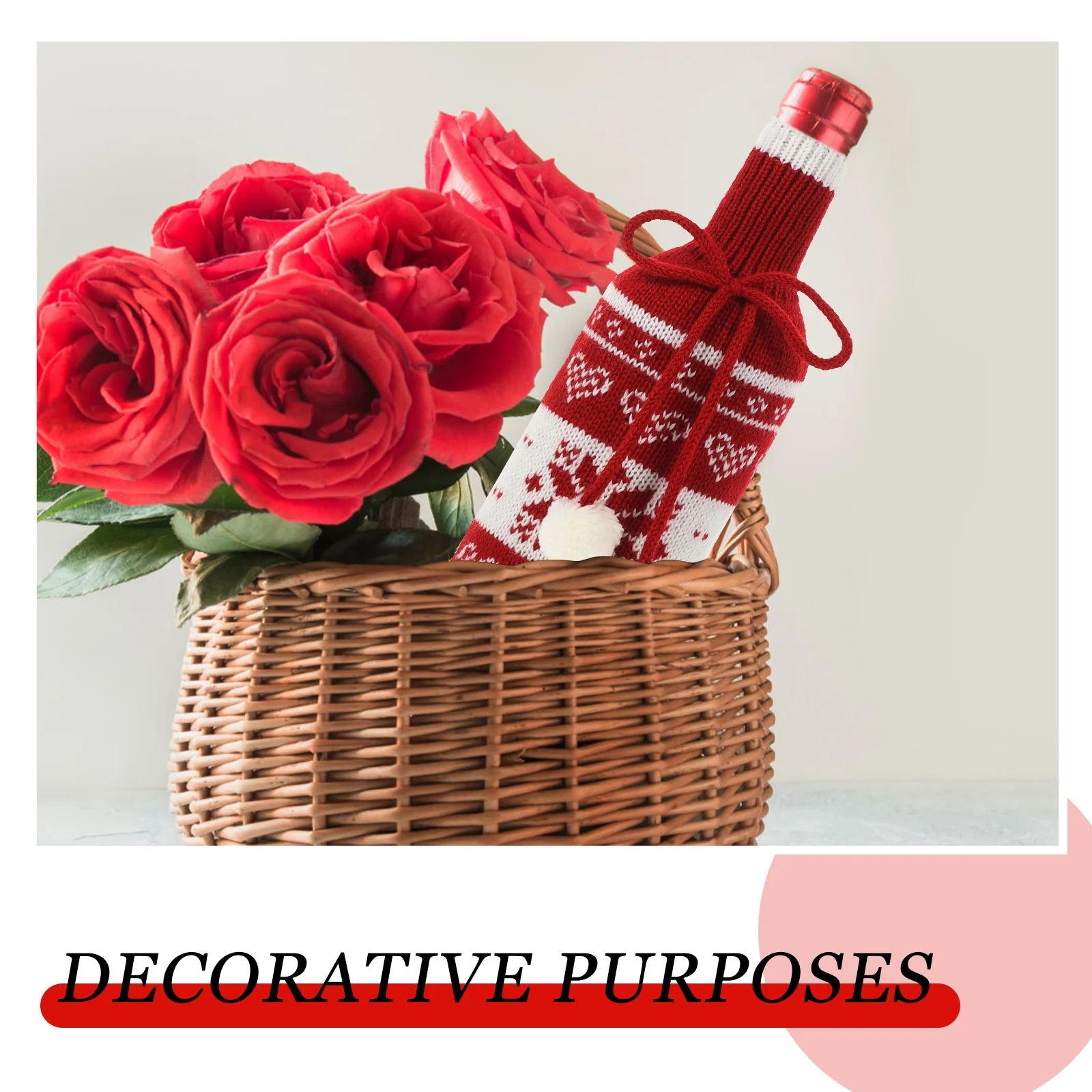 

2Pcs Christmas Wine Bottle Covers Decorative Elk Snowflake Xmas Party Favor Reusable Bottle Sleeve Wine Ornament Holiday Supply