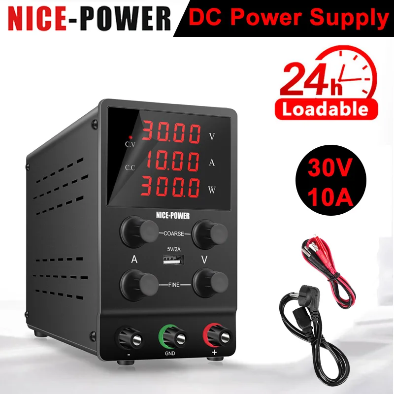 Alimentatore Switching da banco 360W 30V 10A 24V DC stabilità di tensione regolabile 300W USB 5V 2A Souce per la ricarica della riparazione del