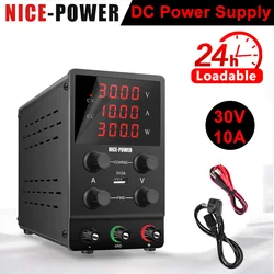 Alimentatore Switching da banco 360W 30V 10A 24V DC stabilità di tensione regolabile 300W USB 5V 2A Souce per la ricarica della riparazione del telefono