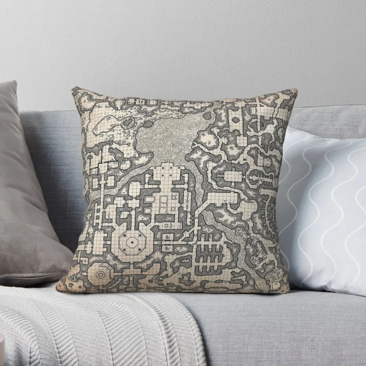 Winter Tombs A Massive Complex Pillowcase Polyester Linen Velvet Printed Zip Decor Throw Pillow Case Home Cushion Cover