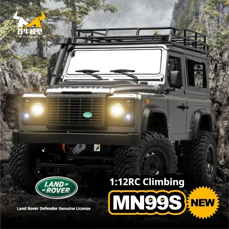 Mnmddel Mn99s New 1:12 Off-Road Trucks 2.4g Remote Climbing Four-Wheel Drive Climbing Car Guard Turn Signal Upgrade Pickup Toys