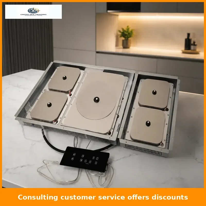 New Hidden Invisible 5 Burners Induction Cooker Invas for Under Granite and Support Built in Induction Cooktop