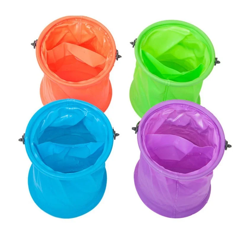 Funny Telescopic Net Fishing Bucket Tools Kids Outdoor Play Game Toys for Children Adults Catching Insects Butterfly Nets Gifts