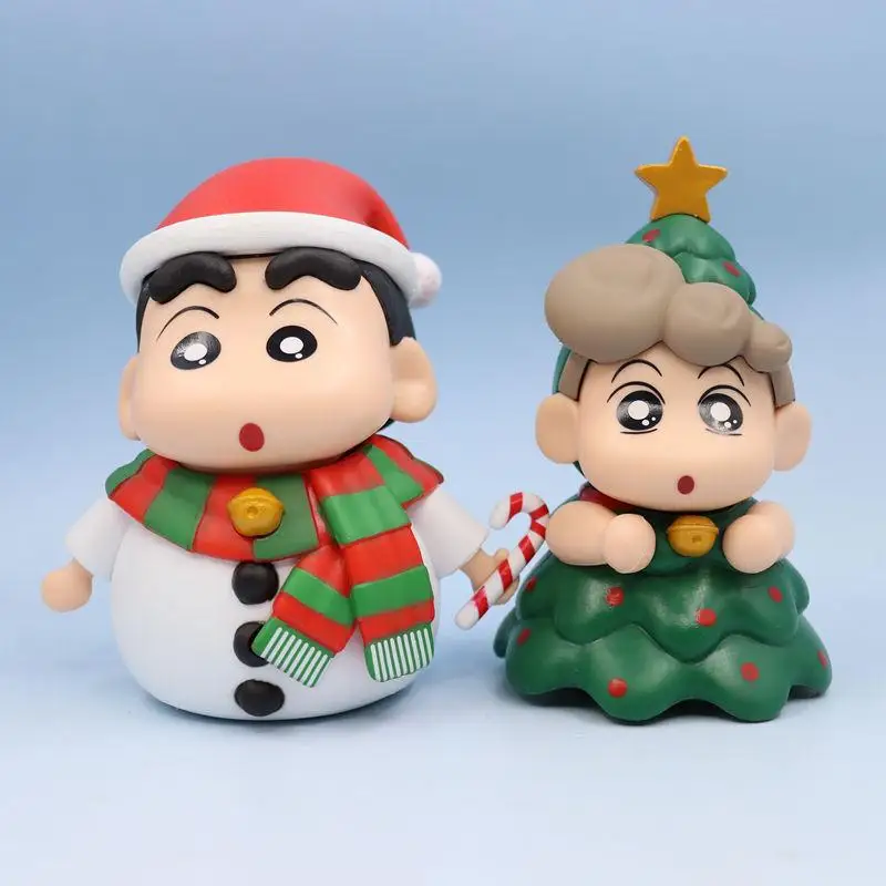 Hand Model Crayon Shinchan Anime Kawaii Boys Christmas Little Novel Decorate Cartoon Desktop Decorations Toy Holiday Gifts