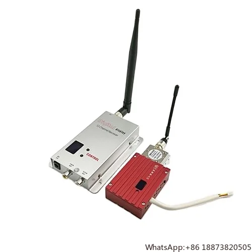 

1.2G 8W Wireless Digital High Power Wireless Analog long range Transmitter 12CH Receiver Audio Video Transmission RC FPV